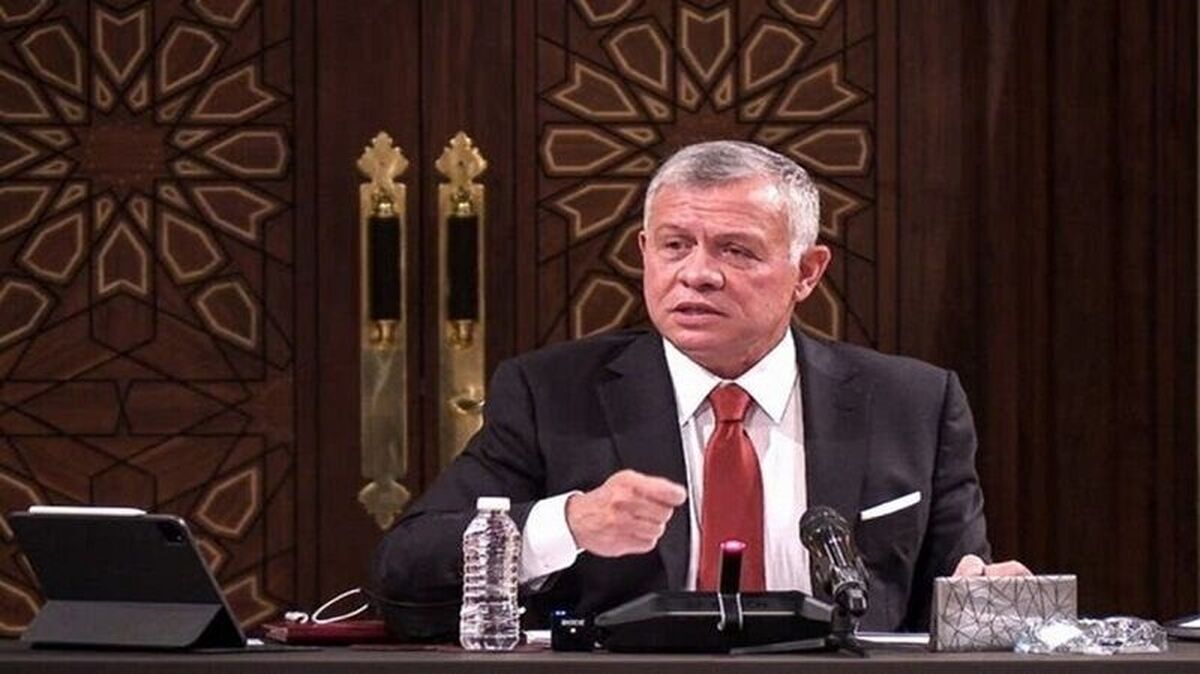 شاه اردن بر توقف جنگ در غزه و تاسیس کشور فلسطین تأکید کرد