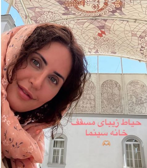 رونمایی الناز شاکردوست از حیاط مسقف خانه سینما! +عکس