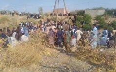 محبوس شدن سه نفر در چاه آب کشاورزی عنبرآباد/ عملیات نجات ادامه دارد