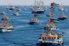رژیم صهیونیستی ۱۳ کشتی ناوگان الصمود را تصرف کرد