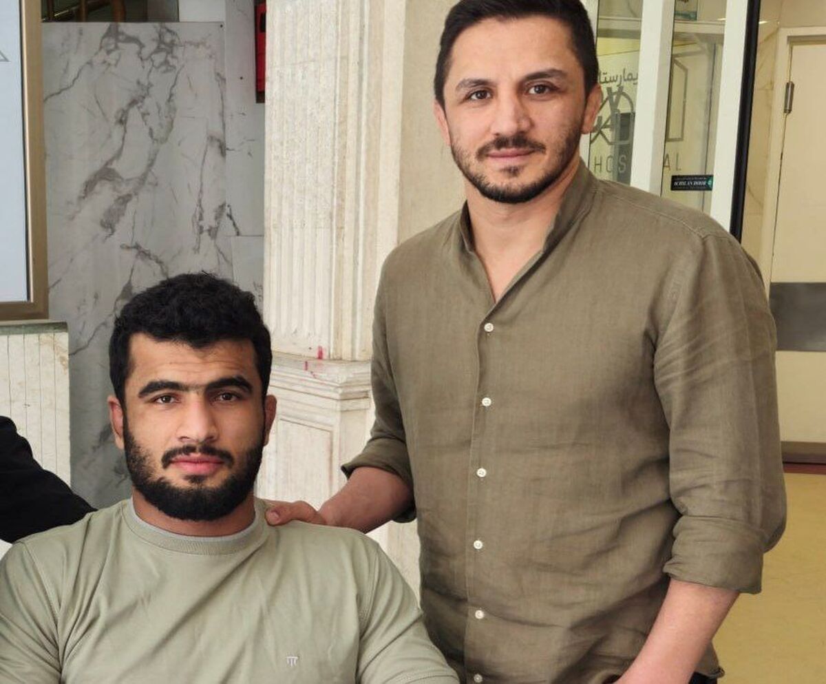 نابغه کشتی فرنگی جهان به عیادت علیرضا مهمدی رفت