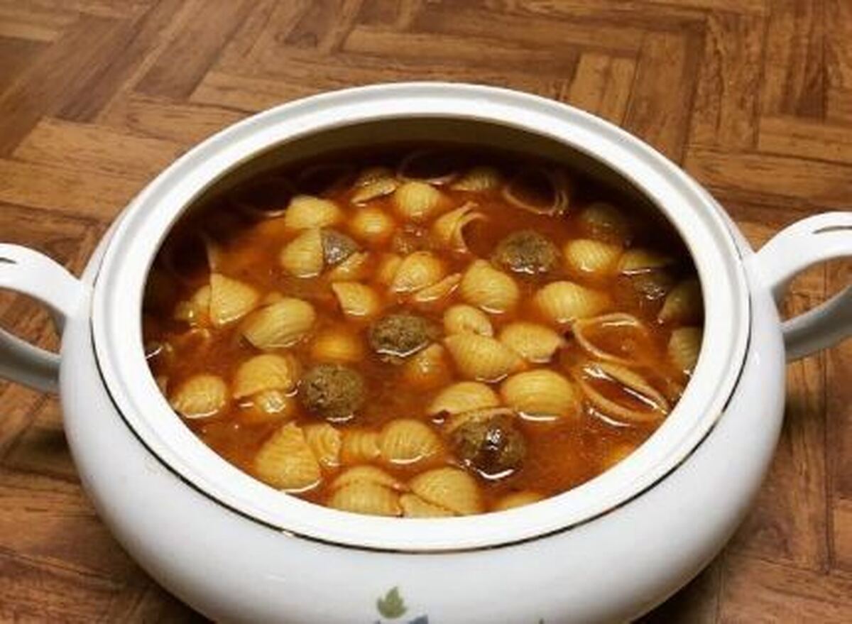 آموزش مرحله به مرحله پخت آش معروف گوشواره