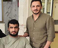 نابغه کشتی فرنگی جهان به عیادت علیرضا مهمدی رفت