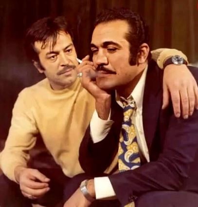 عکس داداشی طوری ایرج قادری و فریدون فرخزاد در دهه ۵۰
