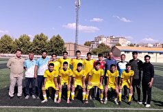 قهرمانی نونهالان شهرداری همدان در مسابقات فوتبال لیگ برتر استان