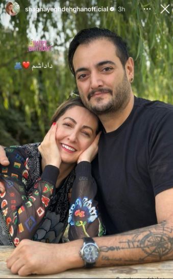 برادر جذاب شقایق دهقان با گوشواره مشکی!