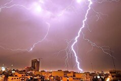 رگبار و رعد و برق در استان‌های شمالی و غربی کشور