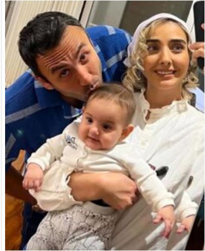 قاب خانوادگی پویان گنجی و همسر هنرمندش، این بار با حضور فرزند بامزه و تپلویشان!
