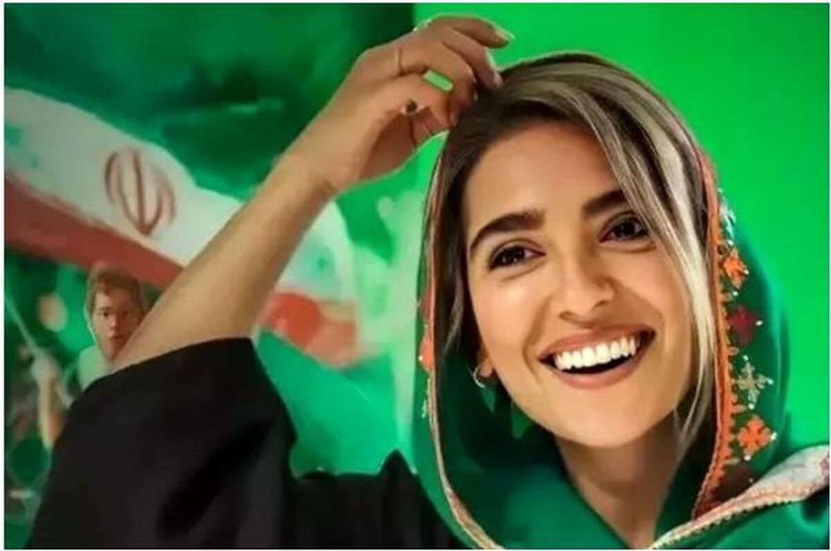 سلفی سه نفره مونا کرمی کنار همسر و نوزاد تازه متولد شده شان/مدل موی جدید مبارکه!