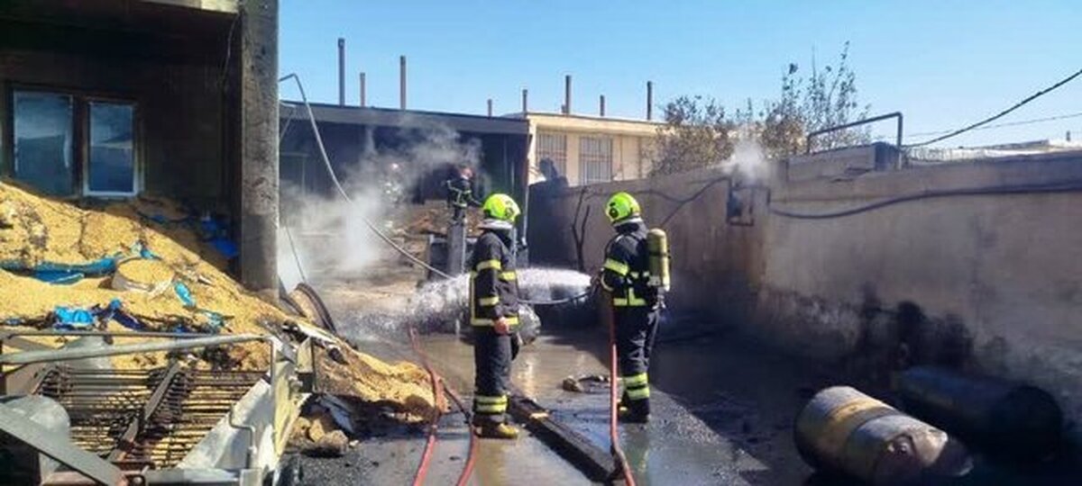 انفجار بشکه گازوئیل و آتش‌سوزی منزل مسکونی در روستای قره لر اردبیل با دو مصدوم