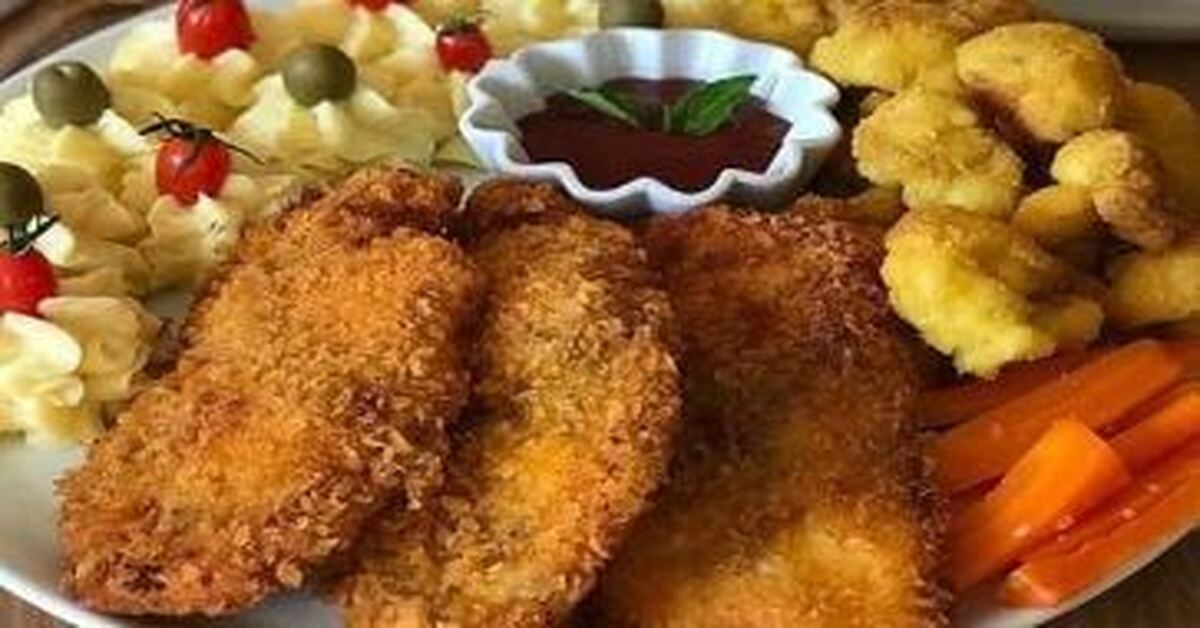 آموزش مرحله به مرحله تهیه شنیسل مرغ با ادویه مخصوص برای  تولد و دورهمی های خاص