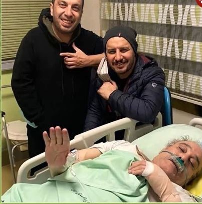 دیدار جواد عزتی و عباس جمشیدی فر با محمد کاسبی وقتی روی تخت بیمارستان بود!