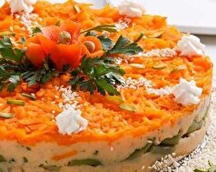 برای تولد و دورهمی‌های دخترانه این کیک سبزیجات رنگین کمانی را آماده کنید