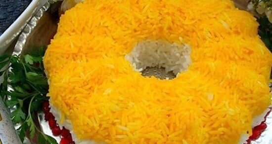 طرز تهیه برنج زعفرانی خوش‌رنگ و لعاب ویژه نو عروس‌ها!