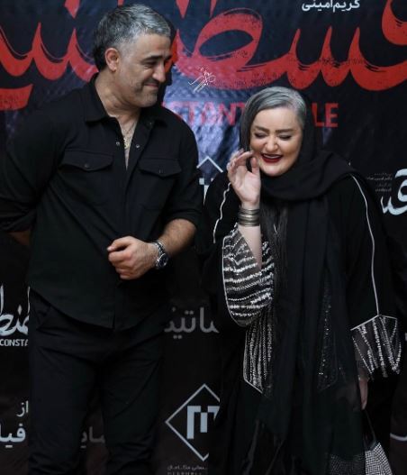ست مشکی پژمان جمشیدی و نعیمه نظام‌دوست در اکران یک فیلم! +عکس