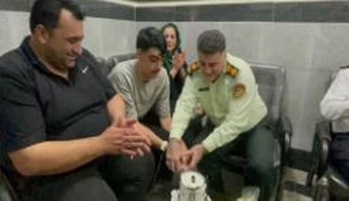 کار زیبای پلیس بابل برای جوان معلول ذهنی