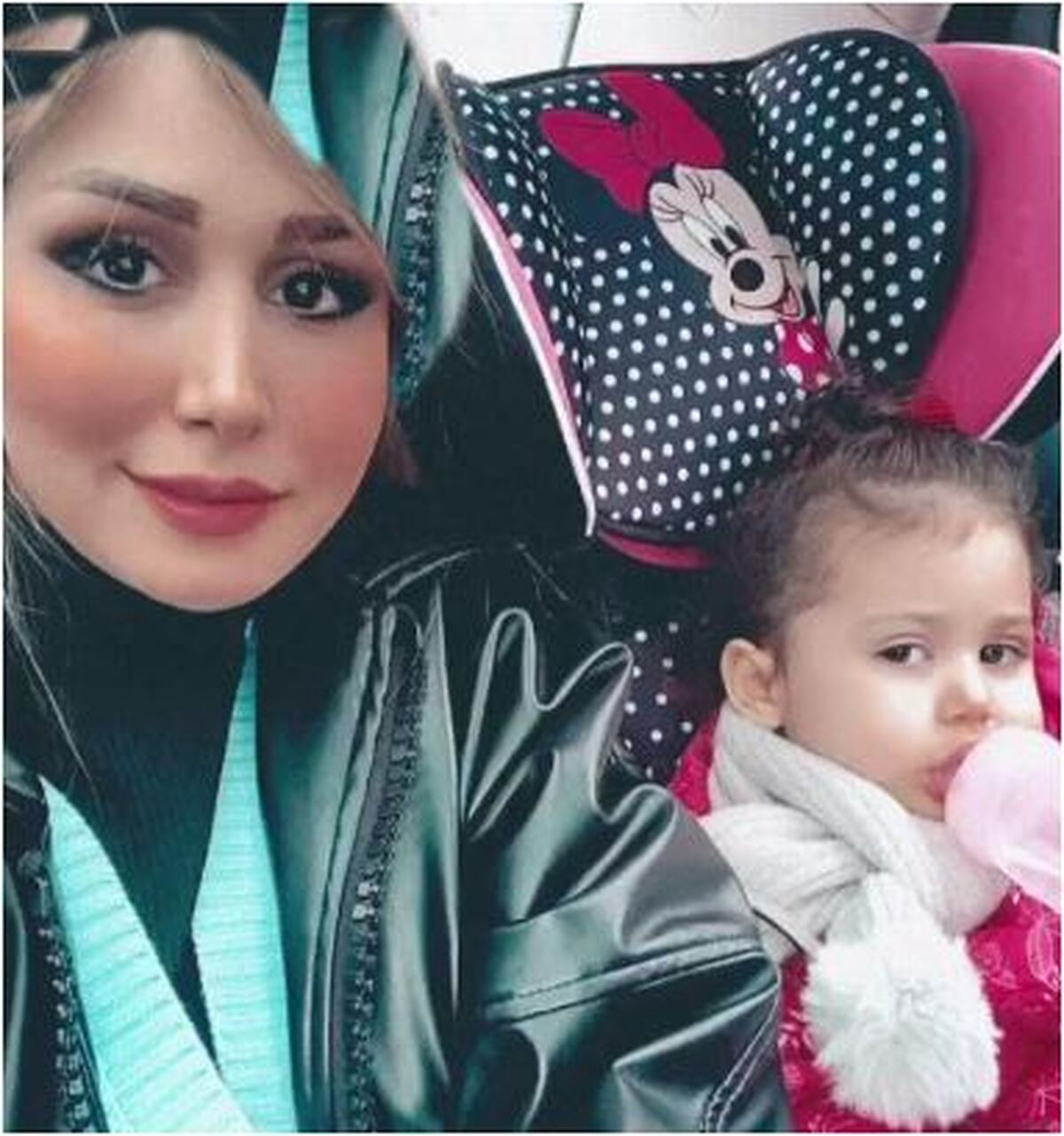 عکس مفهومی که همسر شاهرخ استخری از دخترش گرفته!