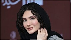 فیگور بامزه ساناز سعیدی با سیب درختی! /خانم بازیگر فاز سفید برفی برداشته..