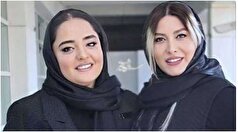 استایل‌های جذاب و سنگ دوزی زده نرگس محمدی و فریبا نادری در عراق جلب توجه کرد+عکس