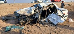 جان باختن ۶ تن در پی حادثه دلخراش برخورد شدید میان دو خودروی سواری پژو پارس و تیبا در محور خرمشهر به اهواز