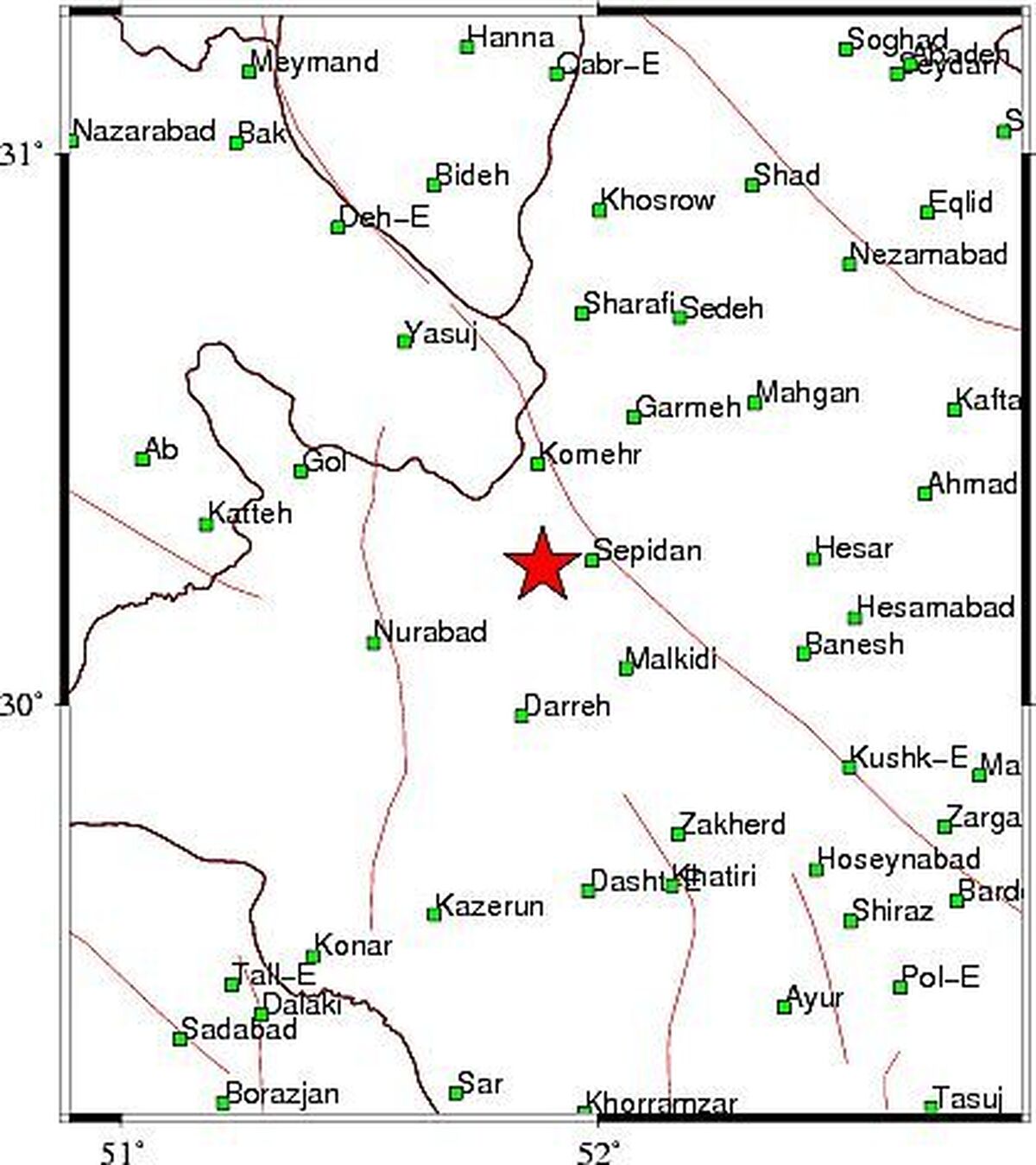 زمین‌لرزه چهار ریشتری سپیدان فارس را لرزاند