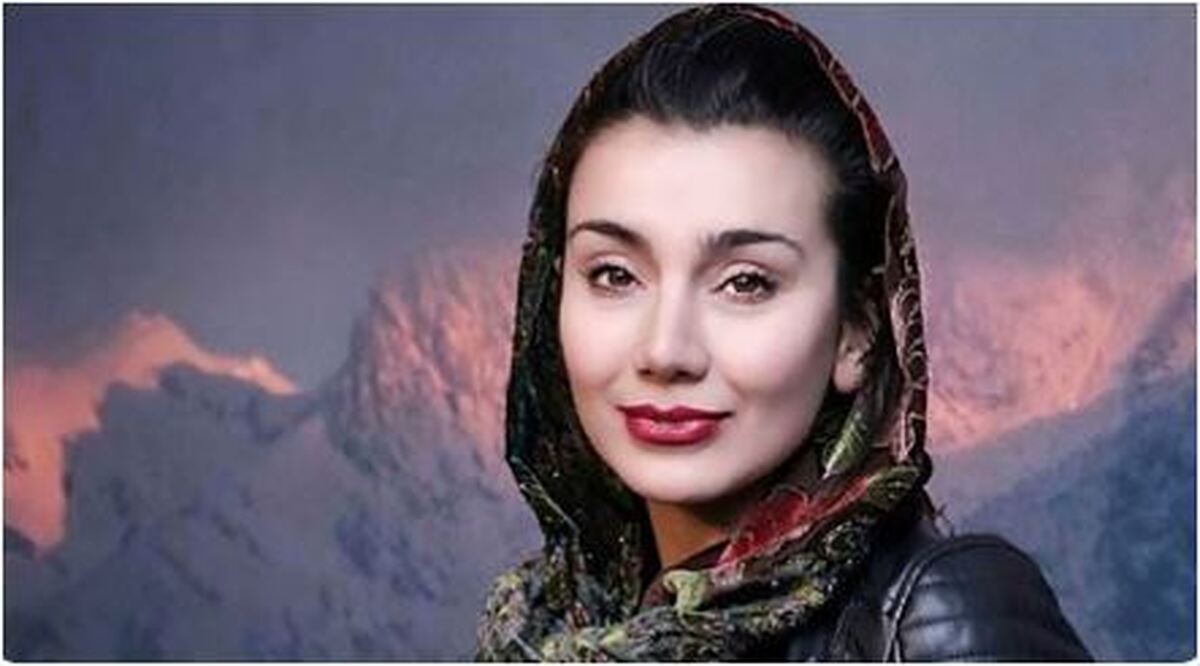 عکس یادگاری خاطره حاتمی با لباس پلنگی در کنار محسن ابراهیم‌زاده