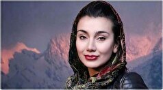 عکس یادگاری خاطره حاتمی با لباس پلنگی در کنار محسن ابراهیم‌زاده