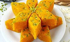 طرز تهیه لوز زعفرانی نرم و خوش رنگ برای یک عصرانه دلچسب