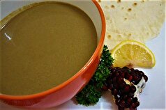 قاتق بَنِه غذای سنتی کرمان که منبع غنی از انرژی است