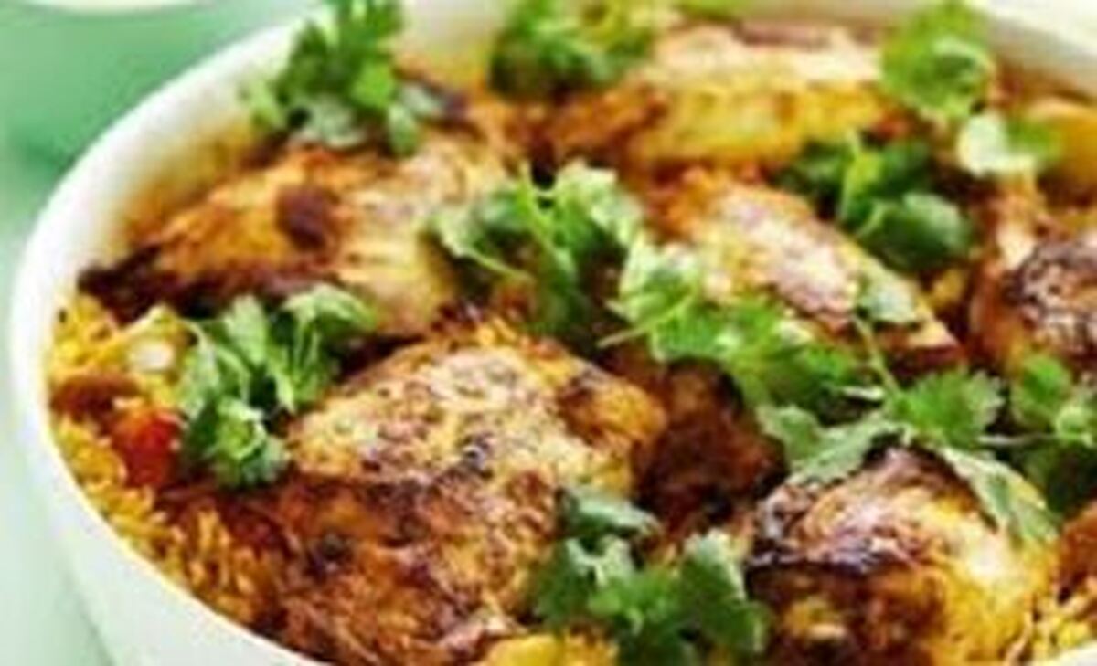 این کته مرغ با روغن حیوانی حسابی خوشمزه می‌شود