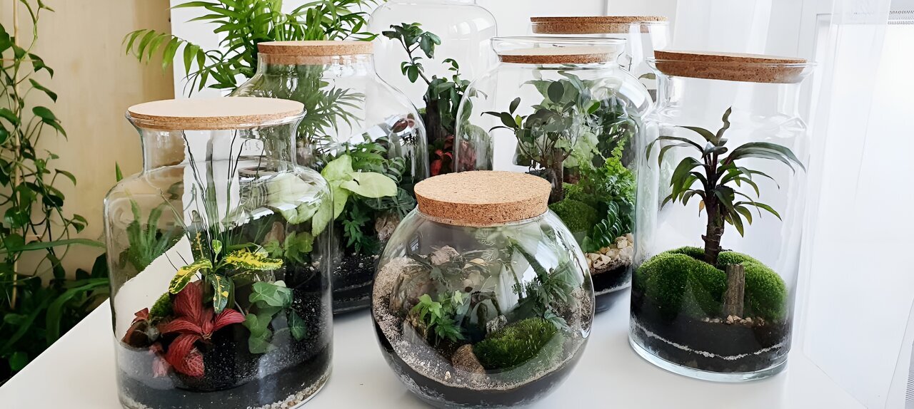 آشنایی با چالشها، ترفندها و گیاهان مناسب برای کاشت در تراریوم آشنایی با چالشها، ترفندها و گیاهان مناسب برای کاشت در تراریوم