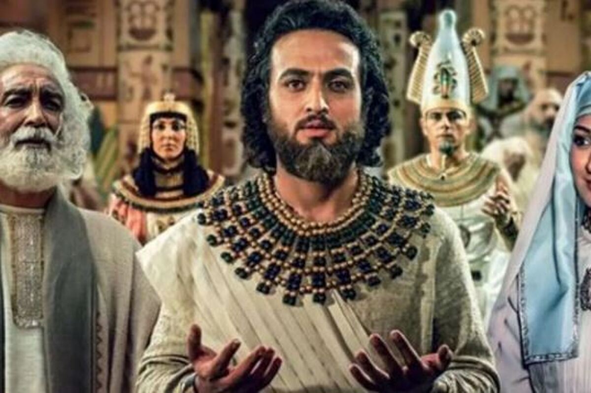 بازیگر نقش آخناتون در اردبیل با ظاهری متفاوت دیده شد!