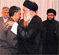 قابی مشترک از رهبر انقلاب و سردار سلیمانی و سیدحسن نصرالله