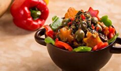 آموزش گام به گام تهیه خوراک مرغ و کدو حلوایی