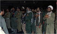 حضور رهبر انقلاب در مراسم سید الشهدا در جمع رزمندگان