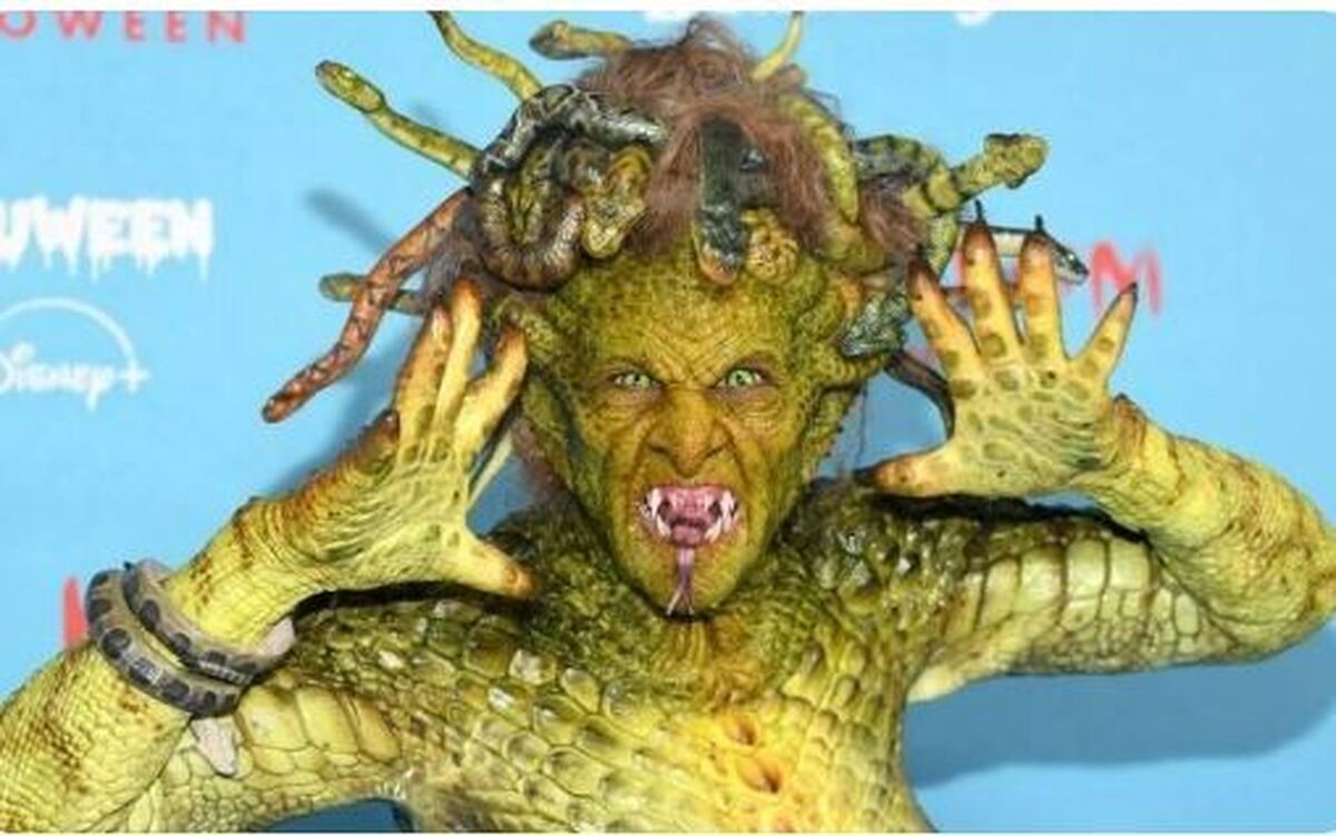 هایدی کلوم در هالویین تبدیل به مدوسا شد! +عکس