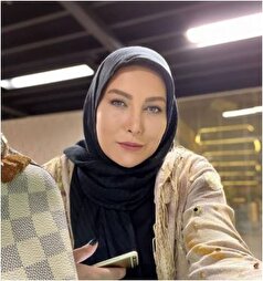 چهره خسته و آشفته فریبا نادری از شب کاری هایش /هنو این نصف صورتشه این قد خستس