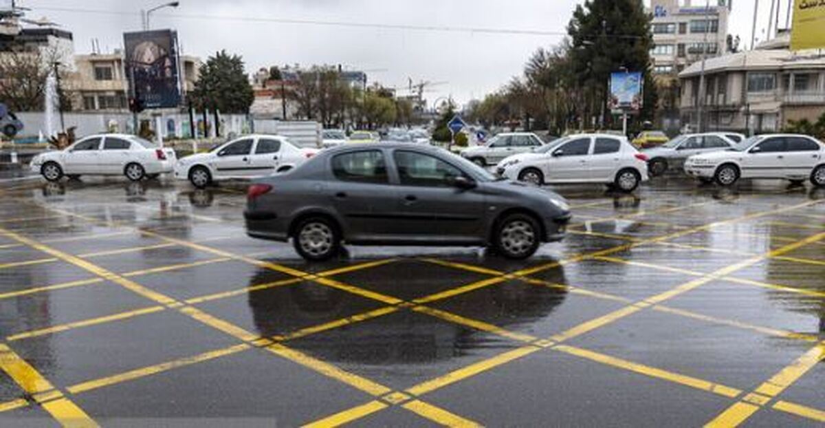 بارش باران، علت ترافیک مشهد