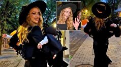 لباس هالووینی امبر هرد و دوقلوهایش در اسپانیا جلب توجه کرد