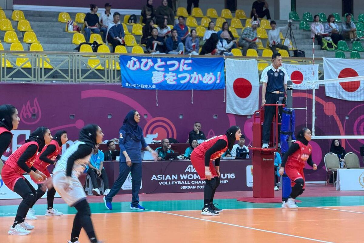 والیبال زیر ۱۶ سال آسیا؛ تیم دختران ایران مغلوب ژاپن شد