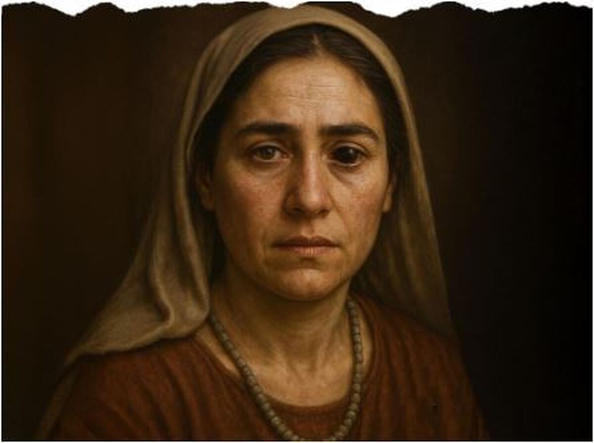 تصویری از گور زن صاحب چشم مصنوعی شهر سوخته