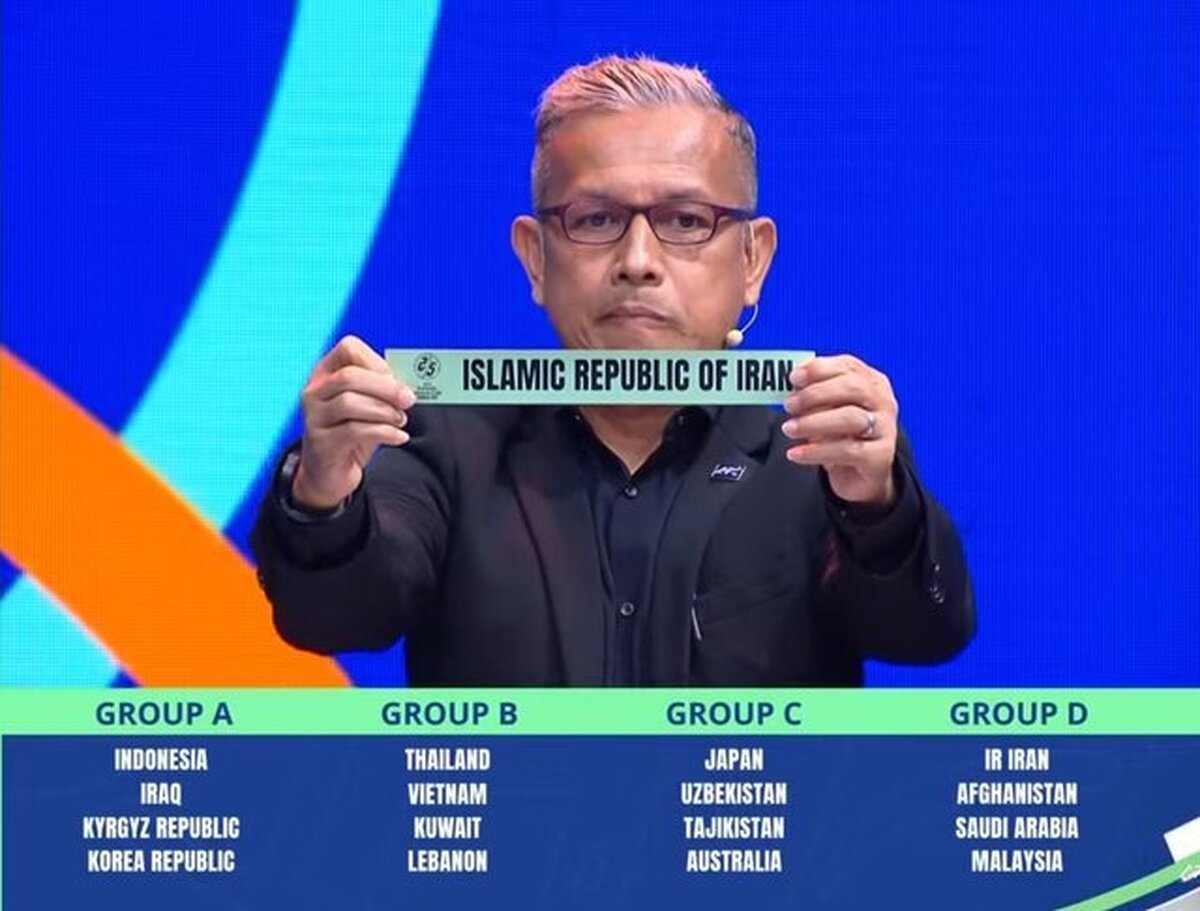 هم‌گروهی ایران با افغانستان، عربستان و مالزی در جام‌ملت‌های فوتسال آسیا