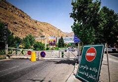 انسداد جاده چالوس برای تخلیه ترافیک جنوب به شمال