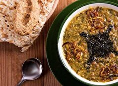 دستور پخت آش ترخینه با سبزی مخصوص