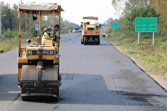 روکش و لکه گیری آسفالت ۲۲۹ کیلومتر از راه‌های گیلان