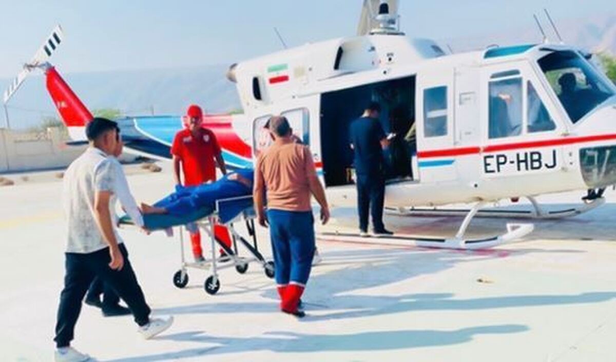 اورژانس هوایی هرمزگان برای نجات جان دو بیمار دست به کار شد