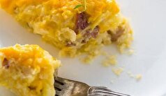 ۷ مرحله برای پخت پای سیب زمینی و پنیر