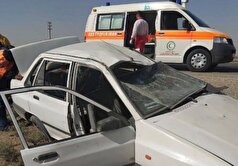 واژگونی خونین خودروی پراید در محور تاکستان