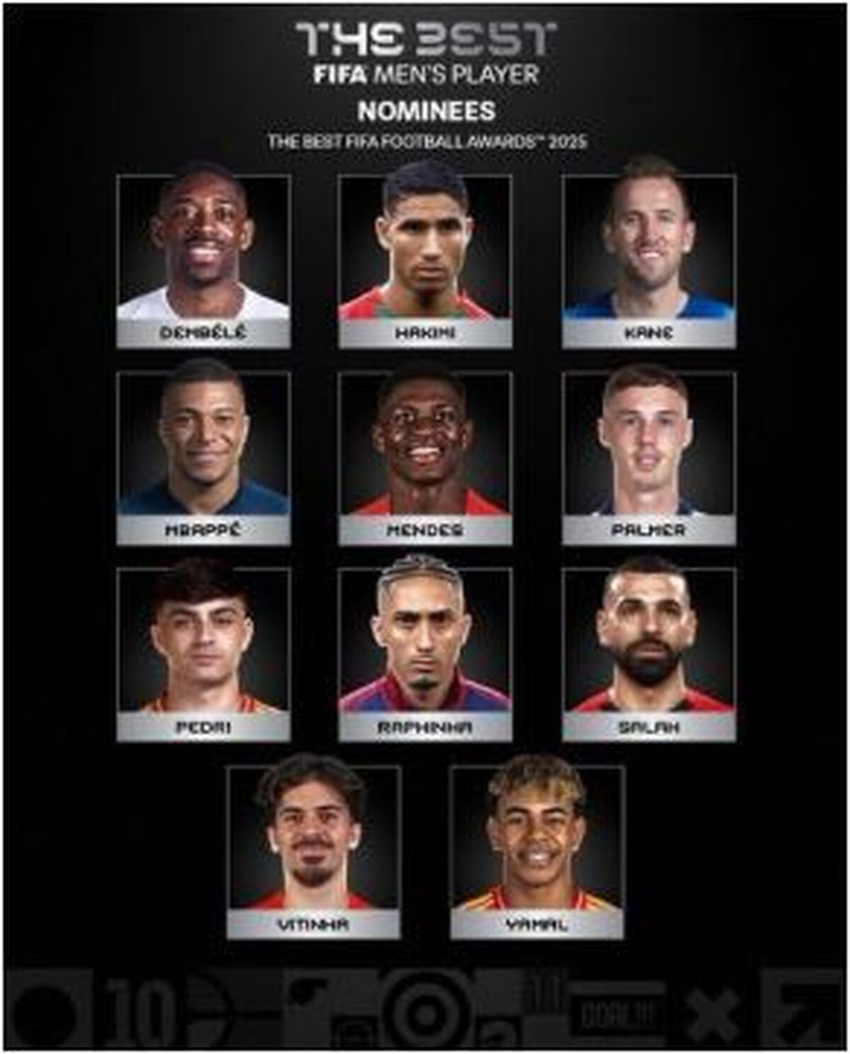 نامزد‌های بهترین بازیکن سال فیفا بدون هالند و وینیسیوس