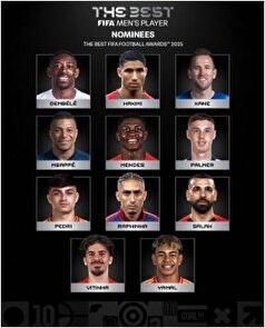 نامزد‌های بهترین بازیکن سال فیفا بدون هالند و وینیسیوس